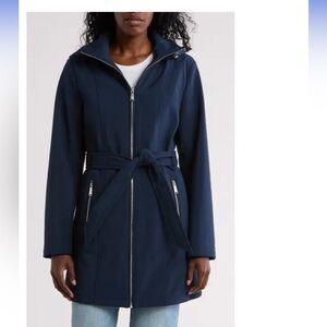 NWT BCBGeneration Belted Softshell Water Resistant Jacket